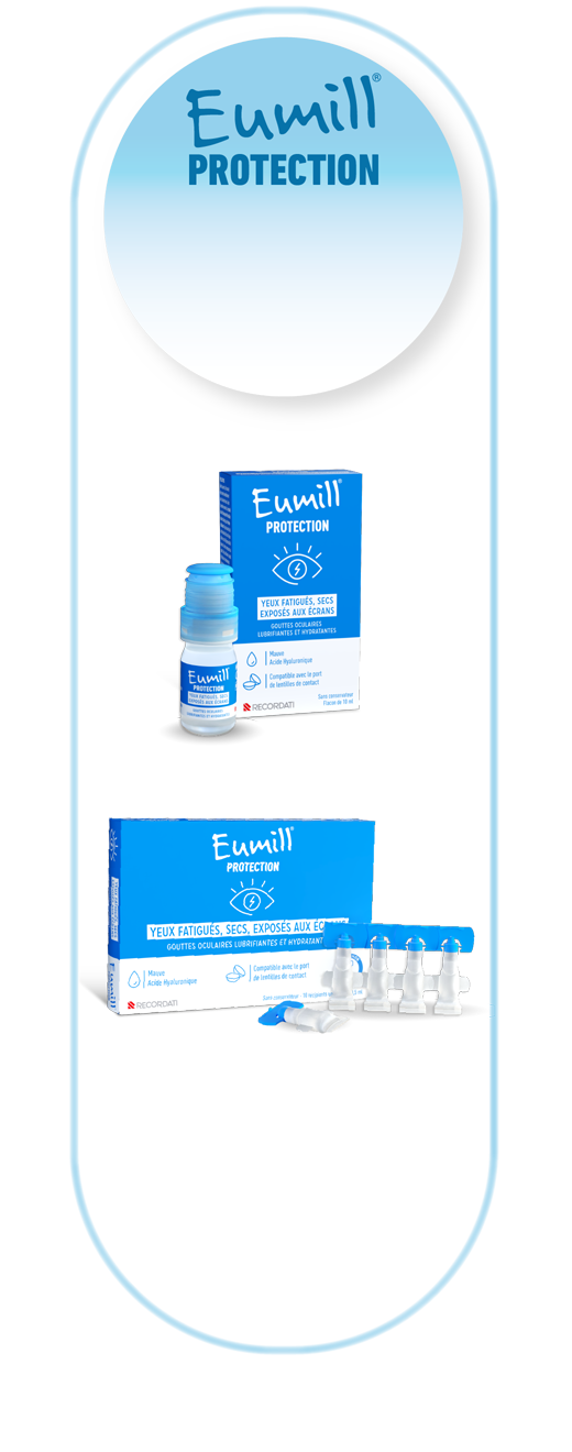 Flacon d'Eumill Protection ouvert
